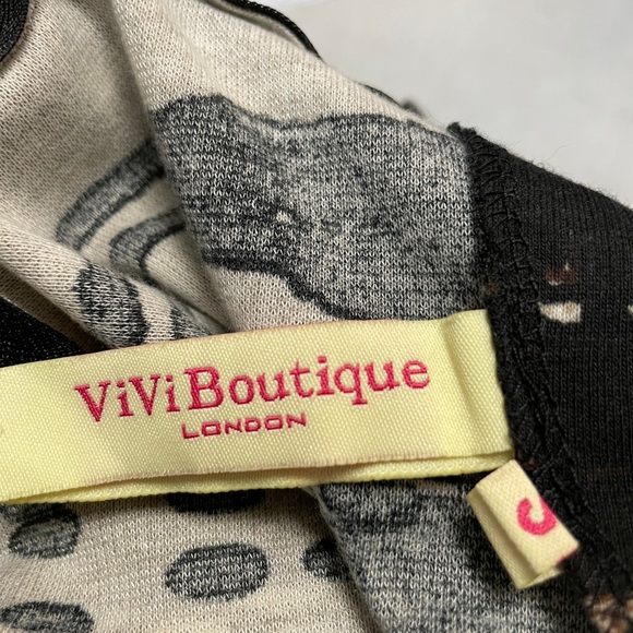 European Bohemian knit dress abstract & floral - Picture 5 of 5